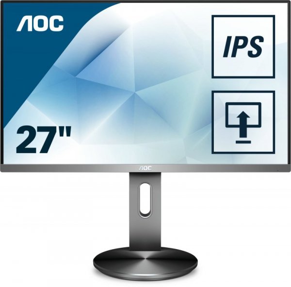 Monitor AOC I2790PQU/BT (27&quot;; IPS/PLS; FullHD 1920x1080; DisplayPort, HDMI, VGA; kolor szary)