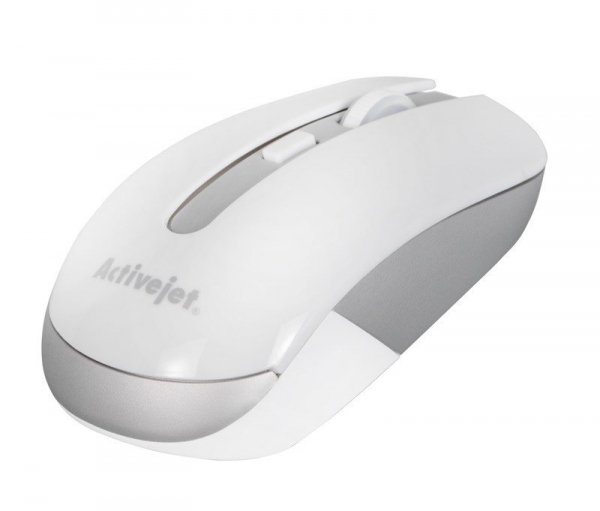 Mysz Activejet bezprzewodowa AMY-320WS (optyczna; 1600 DPI; kolor biały)