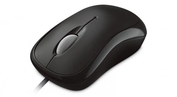 Mysz Microsoft Basic Optical 4YH-00007 (optyczna; 800 DPI; kolor czarny)