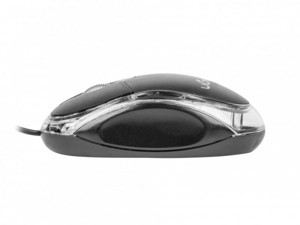 Mysz UGO Simple UMY-1007 (optyczna; 1000 DPI; kolor czarny)