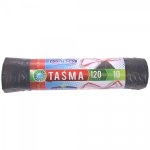 Worki na śmieci LDPE, czarne, z taśmą 120L, 10 szt.