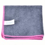 Ścierka 32x32 CleanPRO Ultra Soft, szaro-czerwona, 320 g/m2