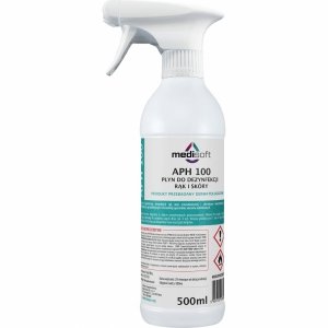 Płyn do dezynfekcji rąk z atomizerem Medisoft APH 100 500ml płyn do dezynfekcji skóry
