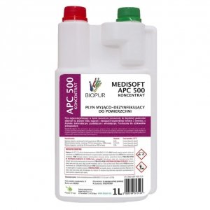 Płyn do dezynfekcji powierzchni Biopur Medisoft APC 500 1,1L wydajny koncentrat