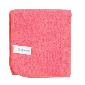 Ścierka 32x32 CleanPRO, czerwona, 320 g/m2