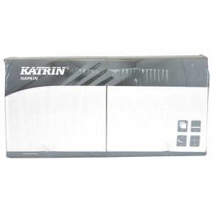 Serwetki Katrin, 33x33, białe 4x250 sztuk [113358]