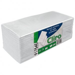 Ręczniki składane ZZ Grasant Cliro 20x25 1-warstwowe makulaturowe białe 4000 listków [91754E]