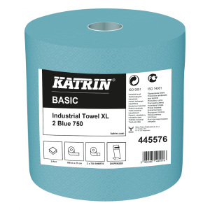 Czyściwo papierowe Katrin Basic XL 187,5m 2-warstwowe niebieskie [445576]