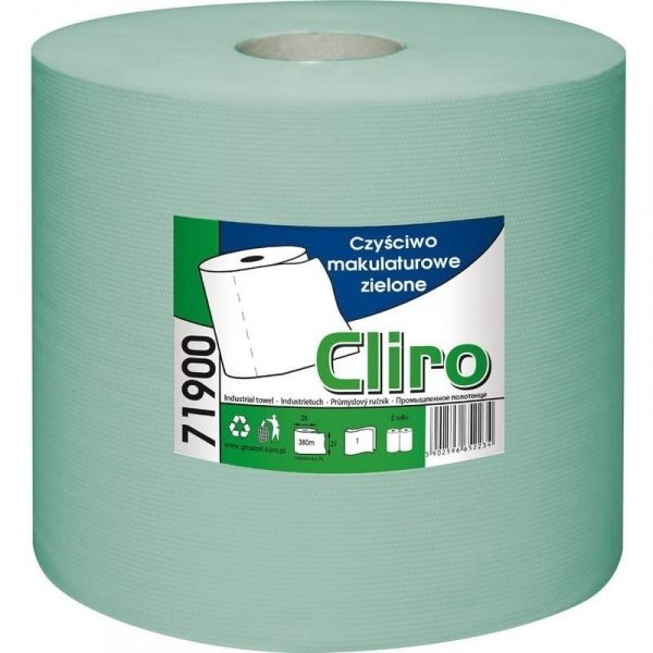 Czyściwo papierowe Grasant Cliro 380m 1-warstwowe zielone 2 sztuki [71900]