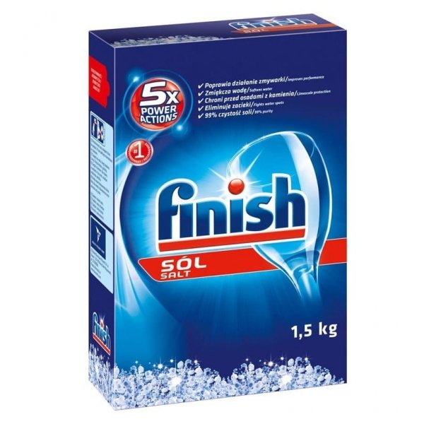 Sól do zmywarek Finish 1,5kg ochrona przed kamieniem