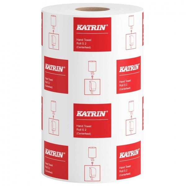 Ręczniki papierowe Katrin Classic S2 w roli 2-warstwowe białe 75m 12 sztuk [3389]
