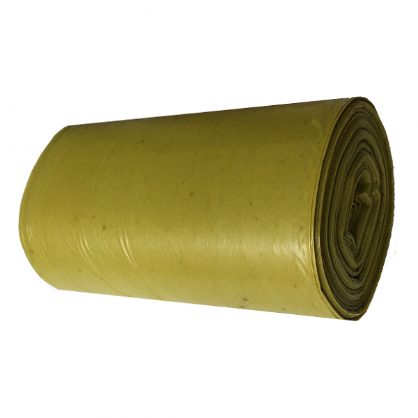 Worki na śmieci LDPE Vecopak, 60L, żółte, 50szt.