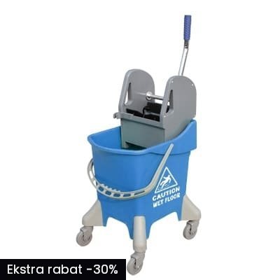 Wózek do sprzątania z prasą 31L, niebieski CleanPRO 358116