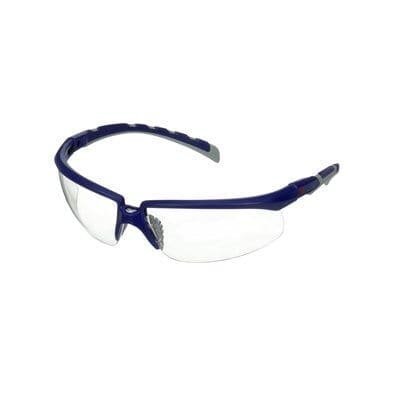 Okulary ochronne 3M Solus 2000, niebiesko-szare zauszniki, K, bezbarwne soczewki, S2001ASP-BLU-EU