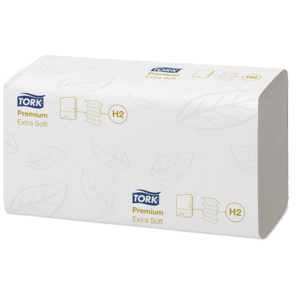Ręczniki papierowe składane Tork Xpress Premium H2 2-warstwowe białe 21x100 listków [100297]