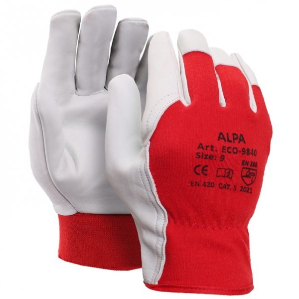 Rękawice wzmacniane skórą Alpa ECO 9840