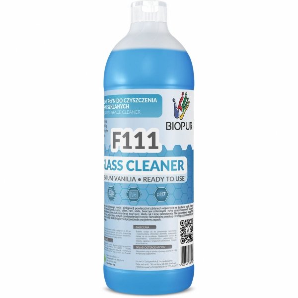 Uniwersalny płyn do czyszczenia powierzchni szklanych Biopur F111, 1L