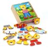 Drewniane Puzzle Układanka Edukacyjna - Ubierz Misia Chłopca - Viga Toys