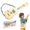 Gitara Drewniana Elektryczna Świecąca Dla Dzieci - CLASSIC WORLD