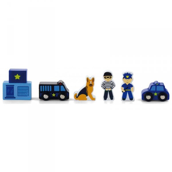 Zestaw figurek - Policja - Akcesoria do kolejki - Viga Toys