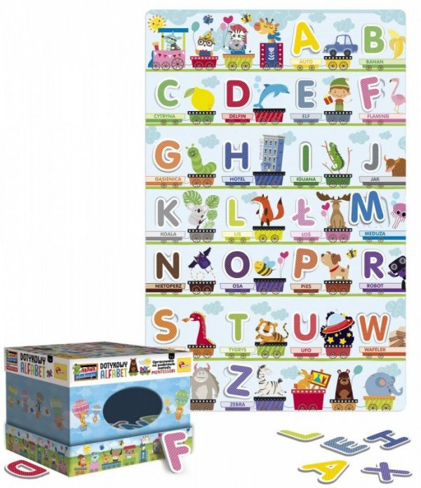 Gra Montessori Dotykowy alfabet