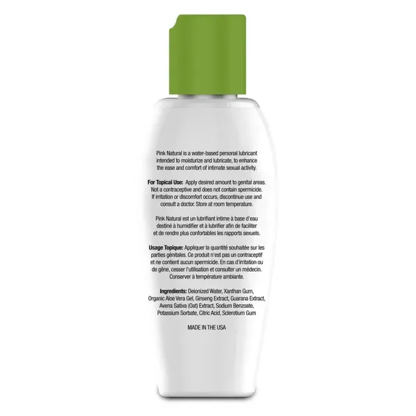 Lubrykant wodny - Pink Natural Water Based Lubricant 80 ml