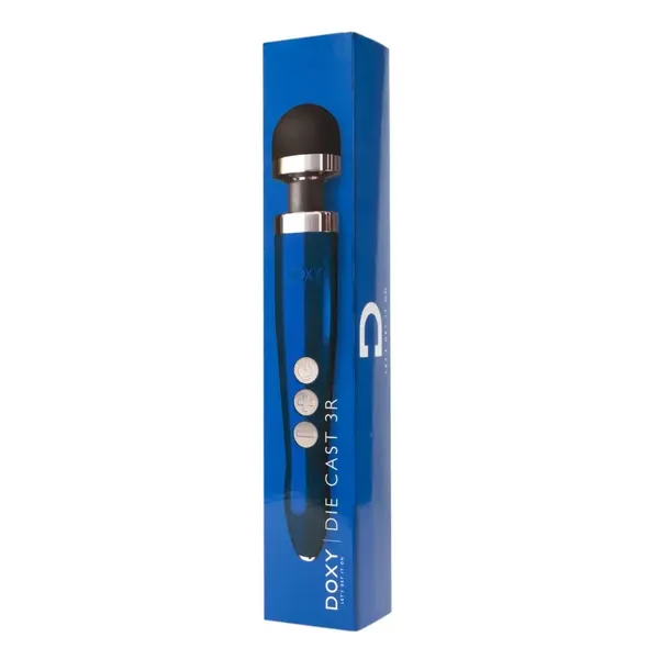 Masażer - Doxy Die Cast 3R Wand Massager Blue Flame