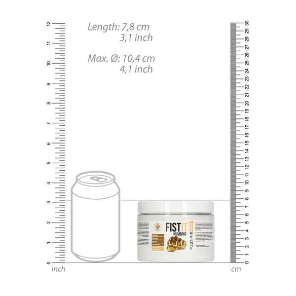 Fist It by Shots - Lubrykant znieczulający 500 ml