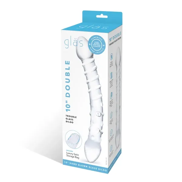 Szklane dildo - Glas Double Trouble