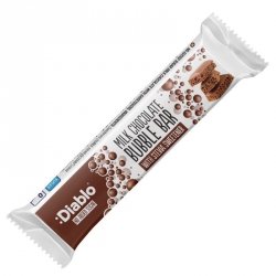 Baton z mlecznej bąbelkowej czekolady bez dodatku cukru Diablo, 35g