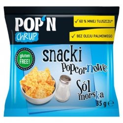 POP'N Chrup snacki popcornowe z solą morską Sante 35g