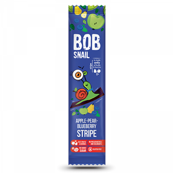 Bob Snail Stripe jabłko-gruszka-borówka 14g.