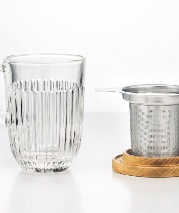 Ouessant Szklanka z Zaparzaczem 350 ml