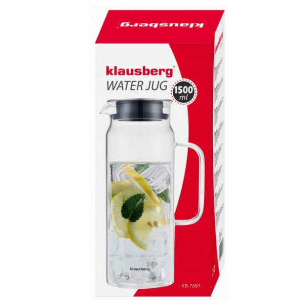 DZBANEK SZKLANY DO WODY NAPOJÓW 1,5L KLAUSBERG KB-768