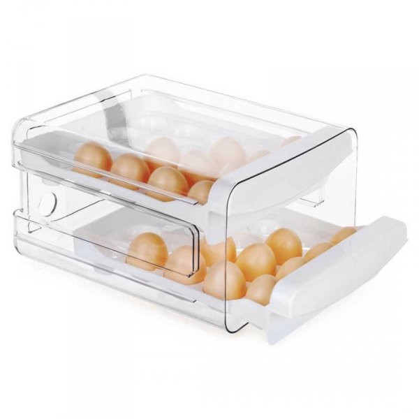 DWUPOZIOMOWY ORGANIZER POJEMNIK DO LODÓWKI NA 40 JAJEK 229164