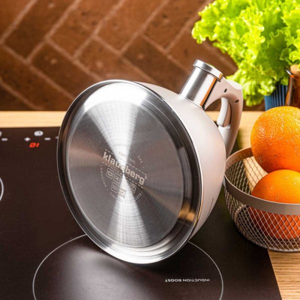 CZAJNIK STALOWY Z GWIZDKIEM 2,5L KLAUSBERG KB-7953