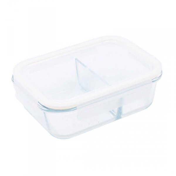 SZKLANY POJEMNIK 1300ml LUNCH BOX Z PRZEGRODĄ SZCZELNY 5624