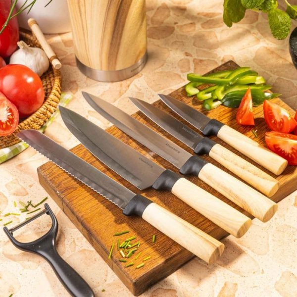 ZESTAW NOŻY KUCHENNYCH W BLOKU KLAUSBERG KB-9036