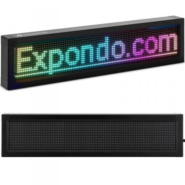 Wyświetlacz ekran reklamowy 96 x 16 kolorowe diody LED 67 x 19 cm
