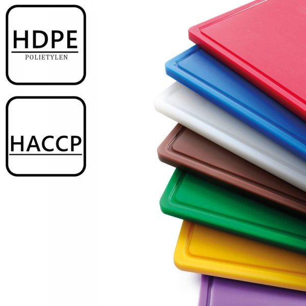 Deska do krojenia HACCP do nabiału GN 1/1 biała - Hendi 826003