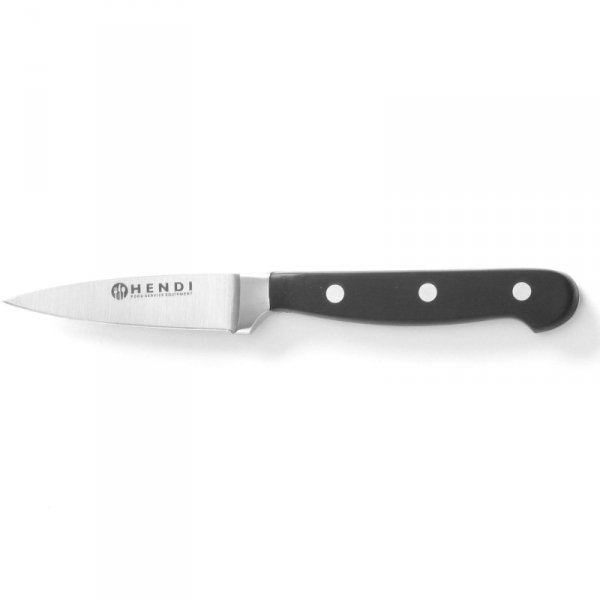 Profesjonalny nóż do obierania kuty ze stali Kitchen Line 90 mm - Hendi 781395