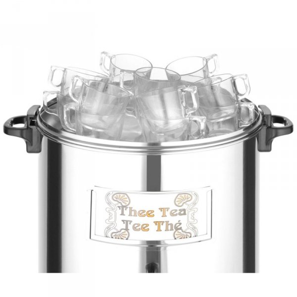 Warnik podgrzewacz do wody grzanego wina stalowy 2200W 28L - Hendi 209905