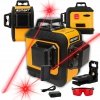 Laser krzyżowy 15m czerwony 3 wiązki akumulatorowy Smart365 SM-06-03015R