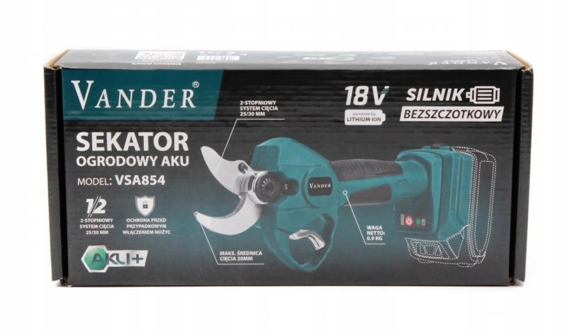 Sekator do gałęzi AKU 18V 4Ah VANDER VSA854