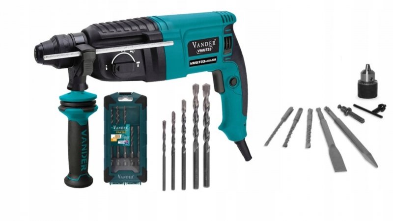 Młotowiertarka SDS Plus 850W VANDER + Wiertła