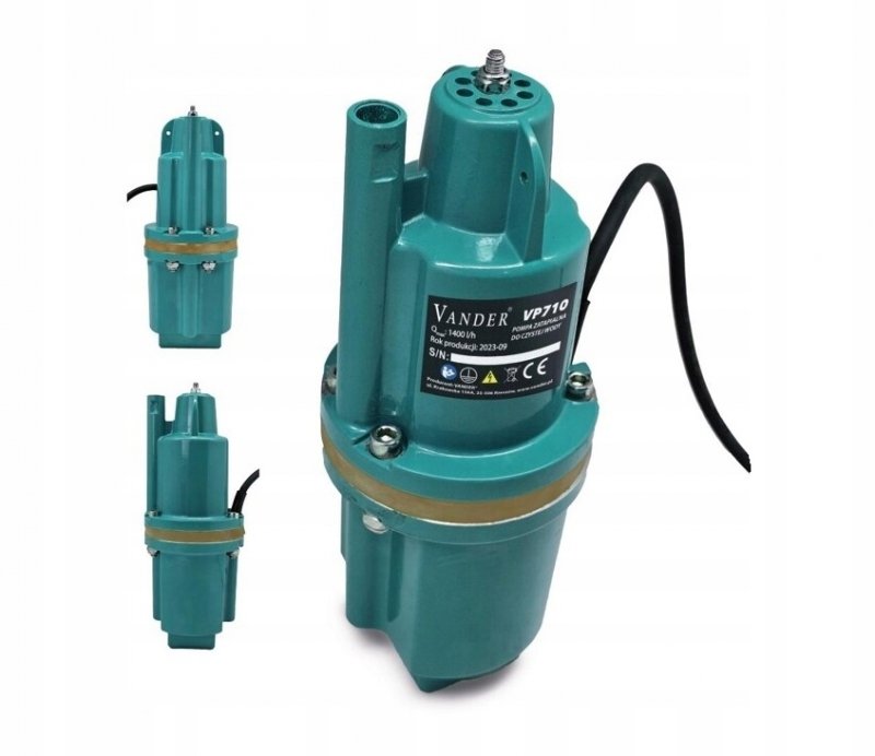 POMPA zatapialna do wody czystej 600W 1400l/h Vander