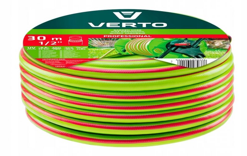 Wąż ogrodowy 30 m, Professional 1/2" VERTO 15G821