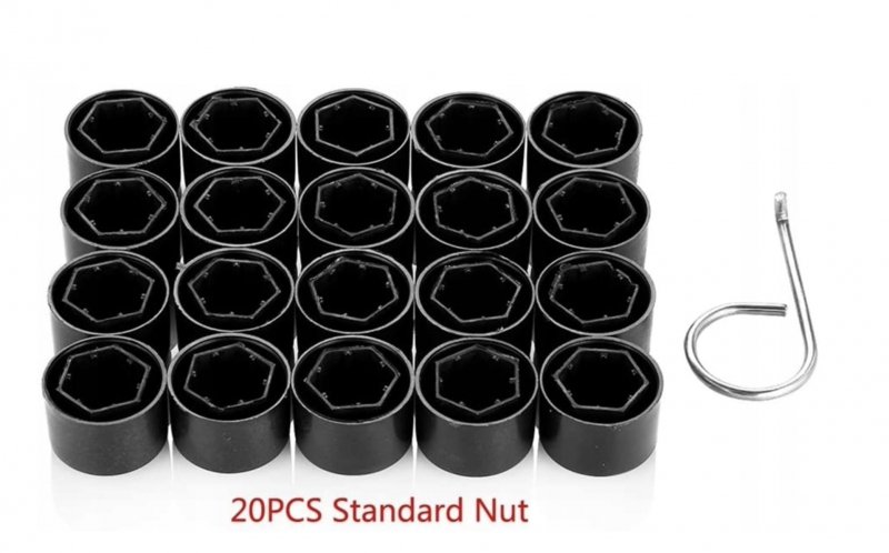 NAKŁADKI DEKIELKI KAPSLE ZAŚLEPKI NA ŚRUBY do FELG GRUPA VAG VW 17 mm