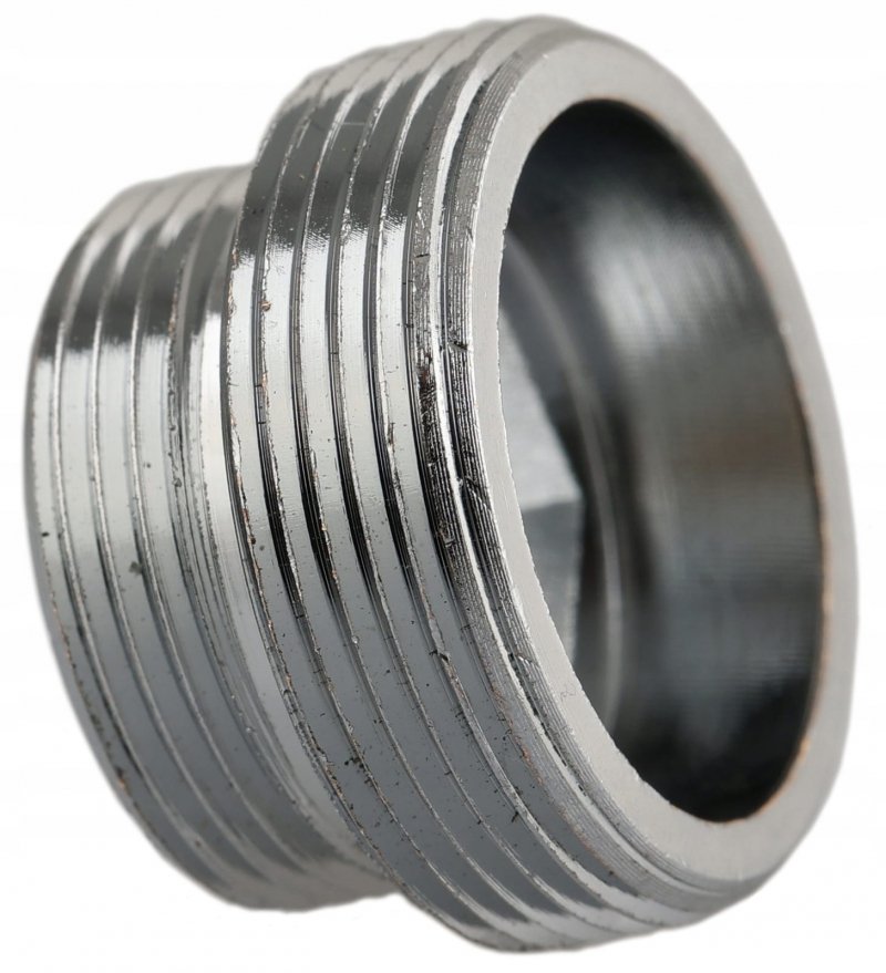 Redukcja ADAPTER do perlatora M18x1 GZ M22x1 GZ chrom + USZCZELKI