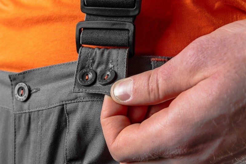 SPODNIE ROBOCZE na szelkach ODPINANE NOGAWKI spodenki 6w1 BAWEŁNA 3XL NEO